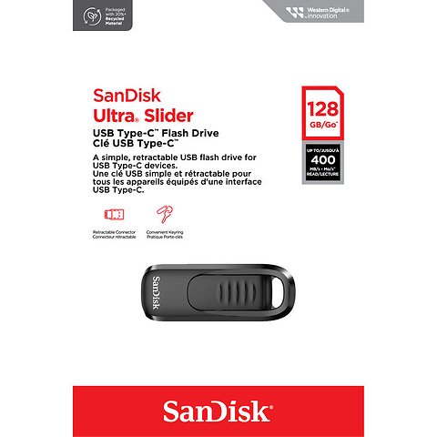 128GB Ultra Slider USB-C 3.2 Gen 1 Flash Drive Image 4