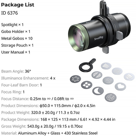 Air Spotlight 36 degree Lens Kit Image 11