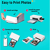 Amber M200 Instant Photo Printer with Rechargeable Battery (20 Photo Papers + 1 Cartridge) Thumbnail 8