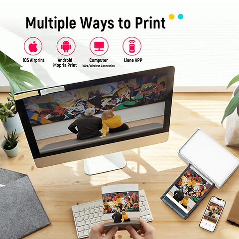 Amber M200 Instant Photo Printer with Rechargeable Battery (20 Photo Papers + 1 Cartridge) Image 10