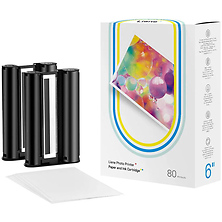 Amber Photo Paper & 2 Ink Cartridge Refill (4 x 6 in., 80 Sheets) Image 0