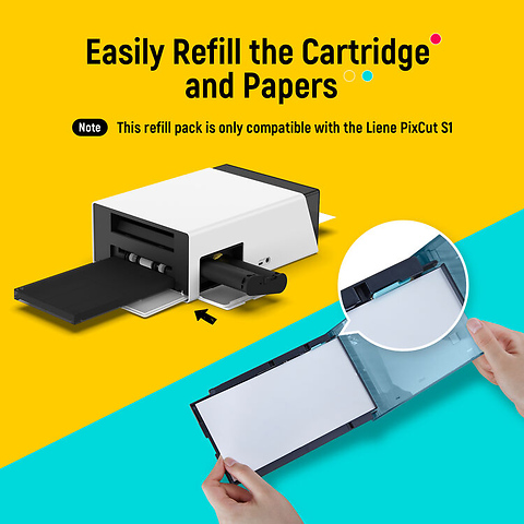PixCut S1 Sticker Paper with 2 Ink Cartridges (4 x 7 in., 72 Sheets) Image 1