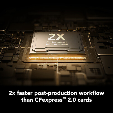 512GB Professional GOLD CFexpress 4.0 Type A Memory Card Image 3