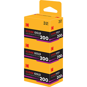 Eastman GOLD 200 Color Negative Film (35mm Roll Film, 36 Exposures, 3-Pack)