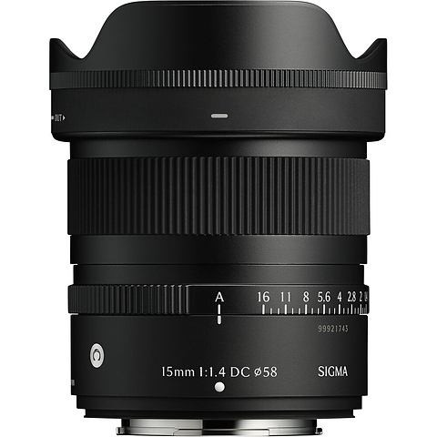 15mm f/1.4 DC Contemporary Lens for Fujifilm X Image 0