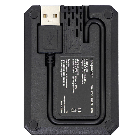 USB-A Dually Charger for Canon NB-13L Image 1