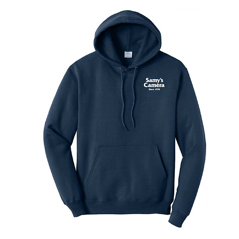 Port & Co. Core Fleece Pullover Hooded Sweatshirt (Navy Blue, Large) Image 1