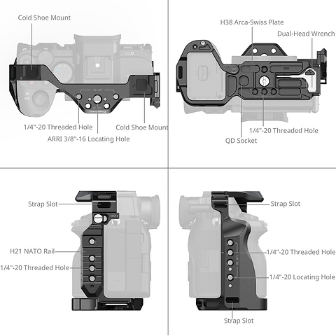 HawkLock Cage Kit for Sony a7R V, a7 IV & a7S III (Advanced) Image 4