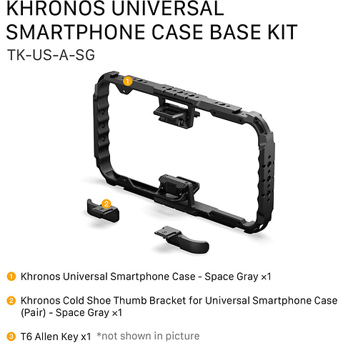 Khronos Universal Smartphone Case Base Kit (Space Gray) Image 3
