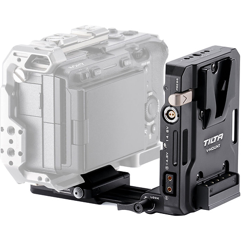 Mini PD V-Mount Battery Plate with Adjustable Arca Receiver Kit Image 2
