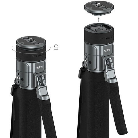 x Potato Jet TRIBEX PRO X-Clutch Hydraulic Monopod (Standard Version) Image 1