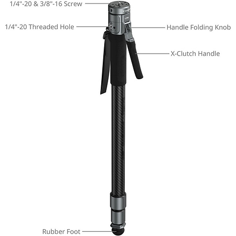 x Potato Jet TRIBEX PRO X-Clutch Hydraulic Monopod (Basic Version) Image 1