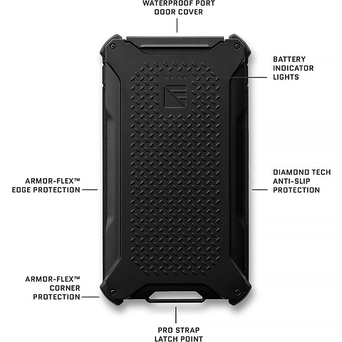 Poseidon Pro Power Bank (10,000mAh, Black) Image 2