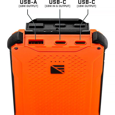 Poseidon Pro Power Bank (10,000mAh, Hi-Vis Orange) Image 5