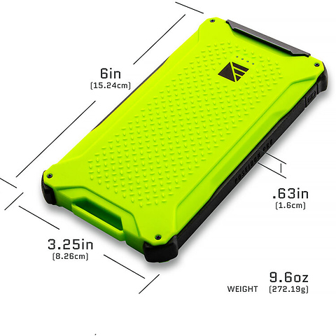 Poseidon Pro Power Bank (10,000mAh, Hi-Vis Green) Image 3