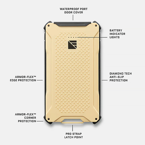 Poseidon Pro Power Bank (10,000mAh, Desert Tan) Image 2