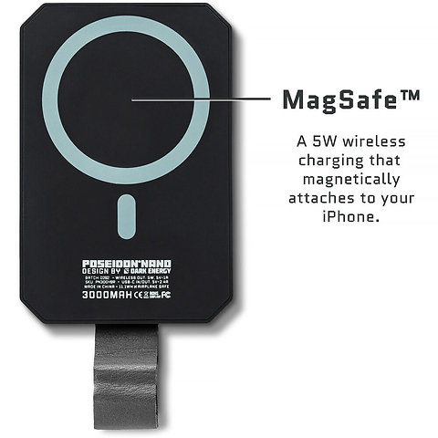 Poseidon Nano Power Bank (3000mAh, Black) Image 3