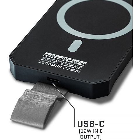 Poseidon Nano Power Bank (3000mAh, Black) Image 6