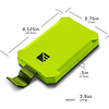 Poseidon Nano Power Bank (3000mAh, Hi-Vis Green) Thumbnail 4