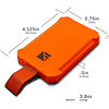 Poseidon Nano Power Bank (3000mAh, Hi-Vis Orange) Thumbnail 4