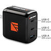 65W 3-Port USB Wall Power Adapter Thumbnail 2