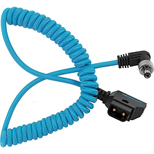 Coiled D-Tap to Locking DC 2.1mm Right-Angle Cable (1.3 to 2.7 ft.) Image 0