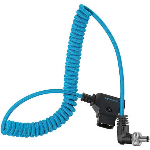 Coiled D-Tap to Locking DC 2.1mm Right-Angle Cable (1.3 to 2.7 ft.) Image 3