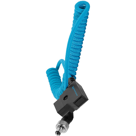 Coiled D-Tap to Locking DC 2.1mm Right-Angle Cable (1.3 to 2.7 ft.) Image 2