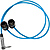 Dual Low-Profile Right-Angle XLR Male to 3.5mm TRS Cable (16 in.)
