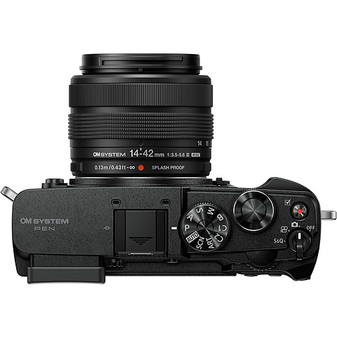 PEN Mirrorless Camera with 14-42mm III Lens (Black) Image 1