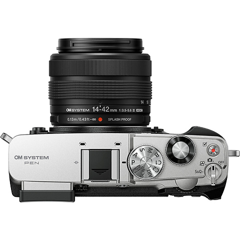 PEN Mirrorless Camera with 14-42mm III Lens (Silver) Image 1