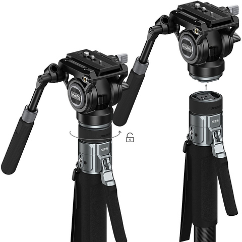 x Potato Jet TRIBEX PRO X-Clutch Hydraulic Monopod (Video Version) Image 2