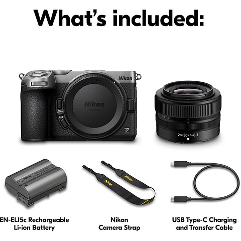 Z5IIC Mirrorless Digital Camera with 24-50mm Lens (Silver) Image 8