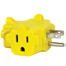 3-Outlet 90 degree Power Block Adapter Image 0