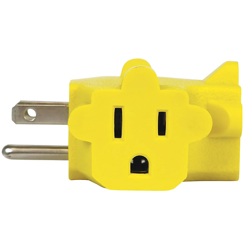 3-Outlet 90 degree Power Block Adapter Image 1