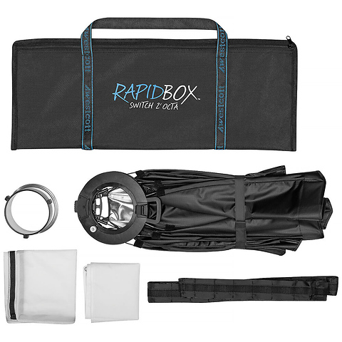 Rapid Box Switch Fold-Flat Octa Softbox with Grid (2 ft.) Image 8