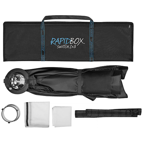 Rapid Box Switch Fold-Flat Rectangular Softbox with Grid (2 x 3 ft.) Image 8