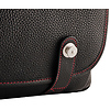 Edward Camera Bag (Full-Grain Leather, Black with Red Stitching) Thumbnail 4