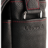 Edward Camera Bag (Full-Grain Leather, Black with Red Stitching) Thumbnail 6