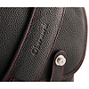 Edward Camera Bag (Full-Grain Leather, Black with Red Stitching) Thumbnail 7