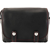 Edward Camera Bag (Full-Grain Leather, Black with Red Stitching) Thumbnail 2