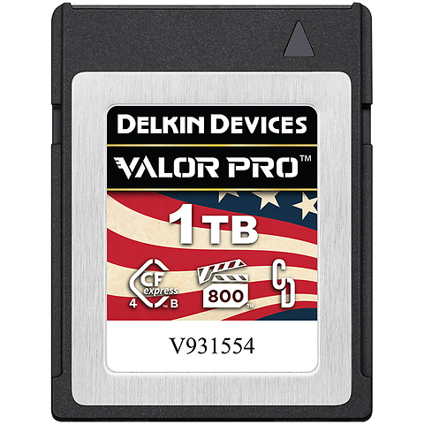1TB Valor PRO CFexpress 4.0 Type B Memory Card Image 0