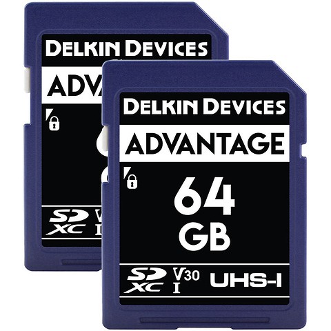 64GB Advantage UHS-I SDXC Memory Card (2-Pack) Image 0