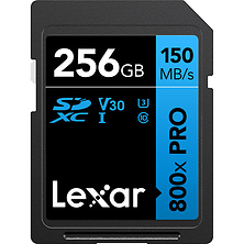 256GB High-Performance 800x PRO UHS-I SDXC Card (BLUE Series) Image 0