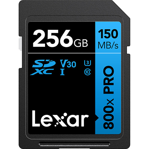 256GB High-Performance 800x PRO UHS-I SDXC Card (BLUE Series) Image 0