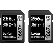 256GB Professional 1667x UHS-II SDXC Memory Card (2-Pack) Image 0