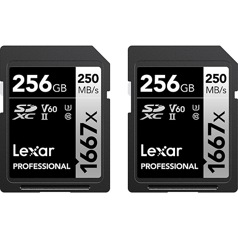 256GB Professional 1667x UHS-II SDXC Memory Card (2-Pack) Image 0