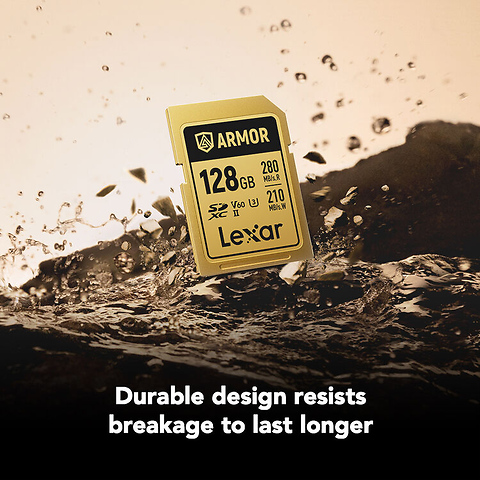 128GB ARMOR GOLD UHS-II SDXC Memory Card Image 3