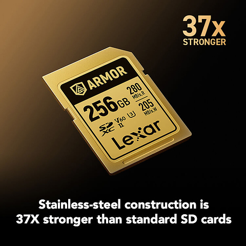 256GB ARMOR GOLD UHS-II SDXC Memory Card Image 1