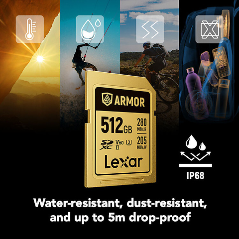 512GB ARMOR GOLD UHS-II SDXC Memory Card Image 2